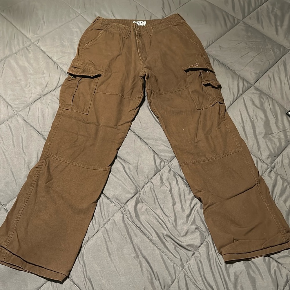 Flannel lined cargo pants